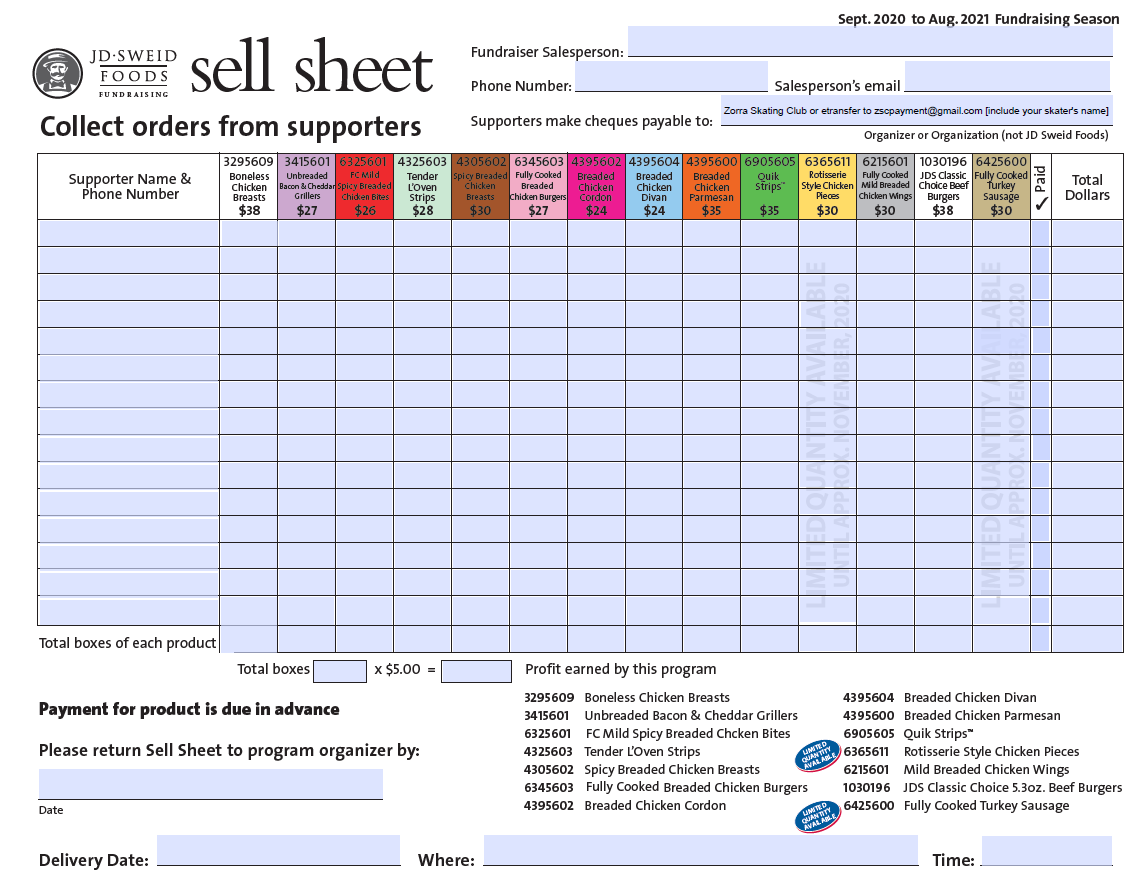 Elmira Chicken Zorra Skating Club powered by Uplifter